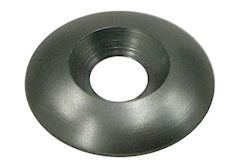 Countersunk aluminium seat washer black