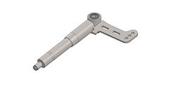 Stub axle left 25-25 40mm 10,2° pin M10 complete '20/25