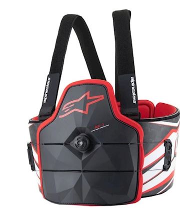 Alpinestars ak 1 kart bodyprotector fia gekeurd L/XL