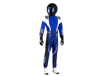 Sparco raceoverall K46 Prime K elektrisch blauw/wit/zwart