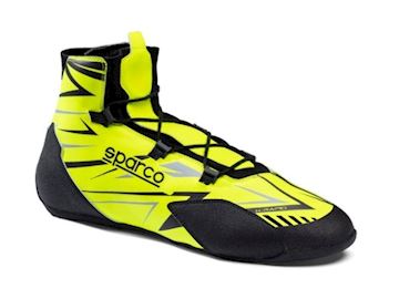 Sparco kartschoenen K-Rapid Laces fluo geel/zwart maat 37