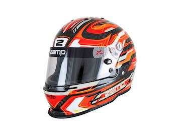 Zamp helm RZ 48 Youth Carbon rood