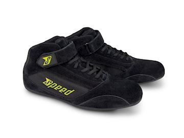 Speed Milan KS-2 kartschoenen zwart/neongeel