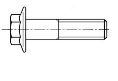 Bolt te M8x20 with flange
